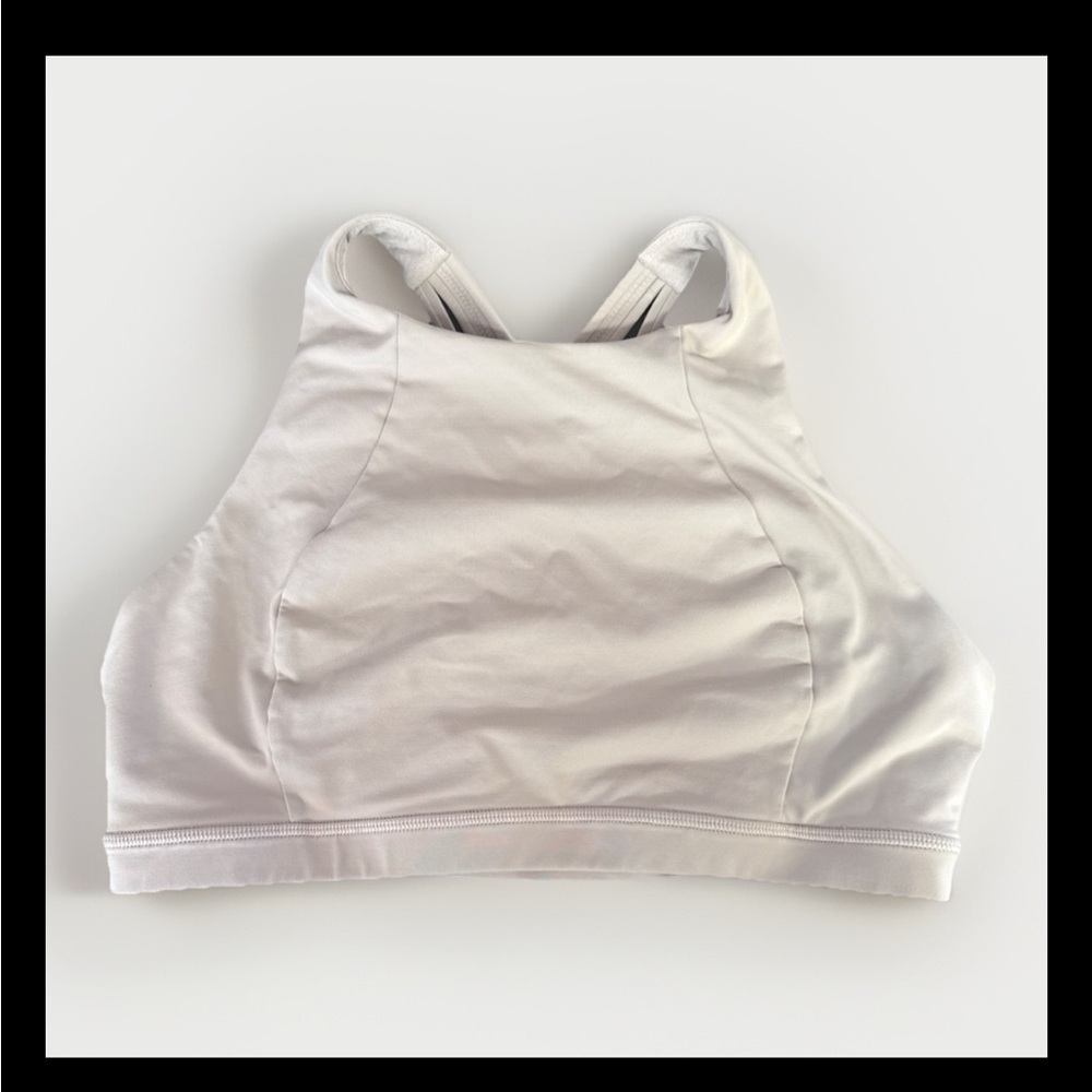 Lululemon Free To Be Serene High Pale Lavender Bra Sz 10 Light Support